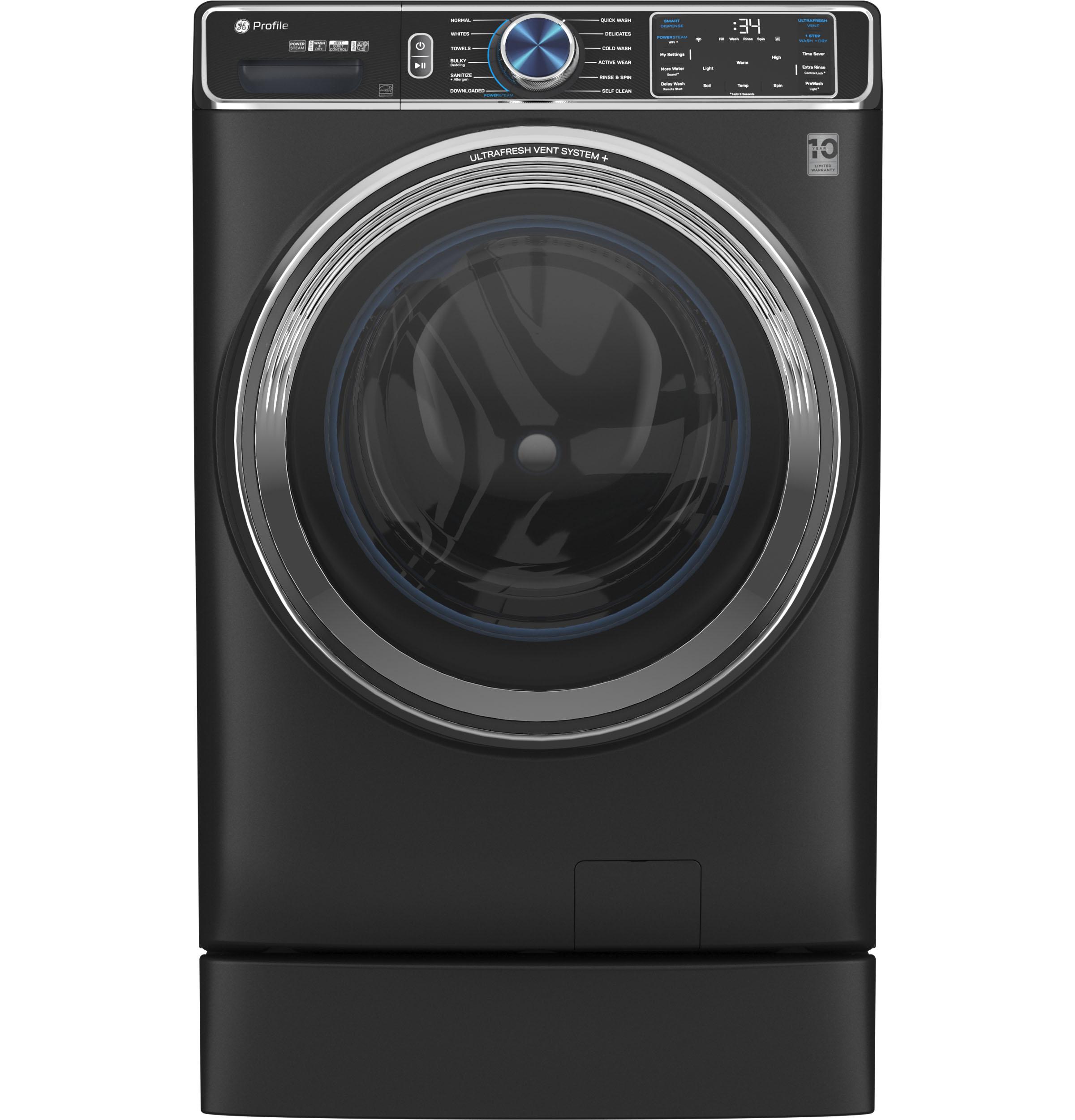 Ge Appliances PFW950SPTDS Ge Profile™ 5.3 Cu. Ft. Capacity Smart Front Load Energy Star® Steam Washer With Adaptive Smartdispense™ Ultrafresh Vent System Plus™ With Odorblock™