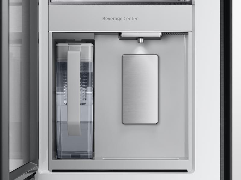 Samsung RF23BB860012 Bespoke 4-Door French Door Refrigerator (23 Cu. Ft.) With Beverage Center™ In White Glass