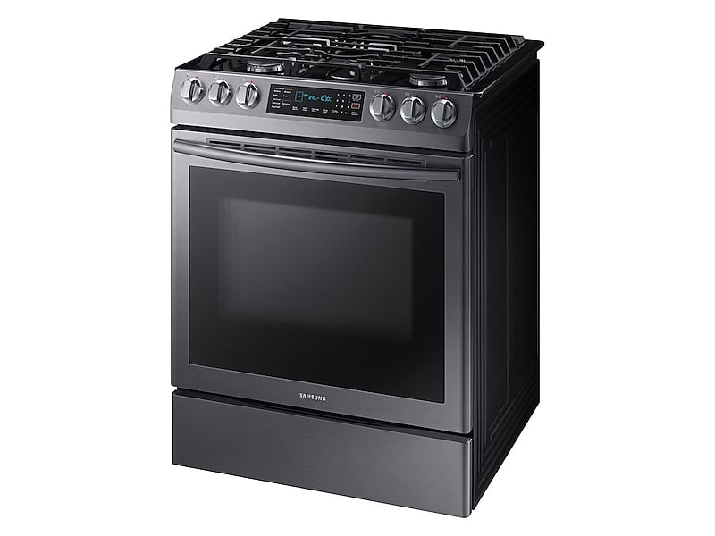Samsung NX58N9420SG 5.8 Cu. Ft. Slide-In Gas Range With Convection In Black Stainless Steel