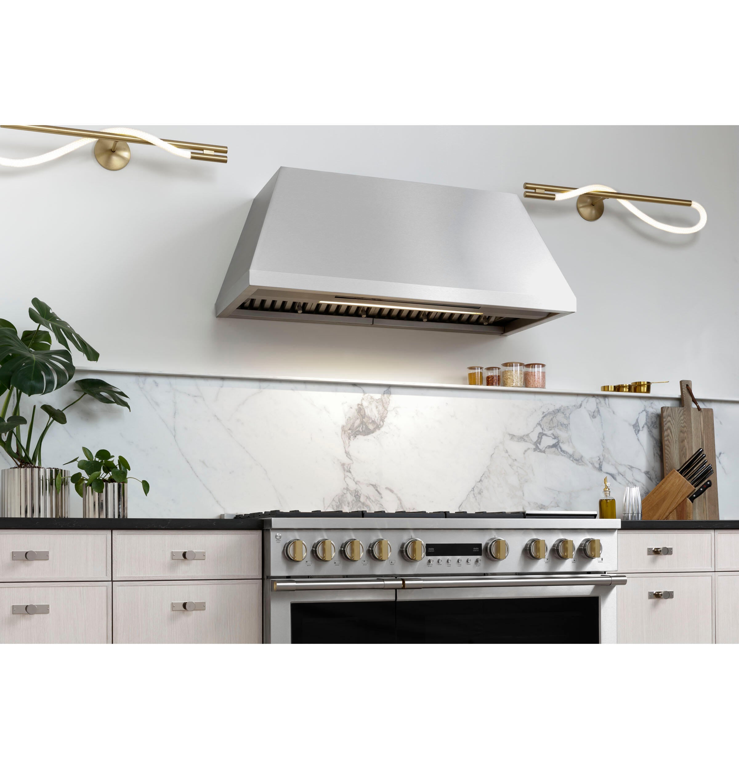 Monogram ZVW1480SPSS Monogram 48" Stainless Steel Professional Hood With Quietboost™ Blower
