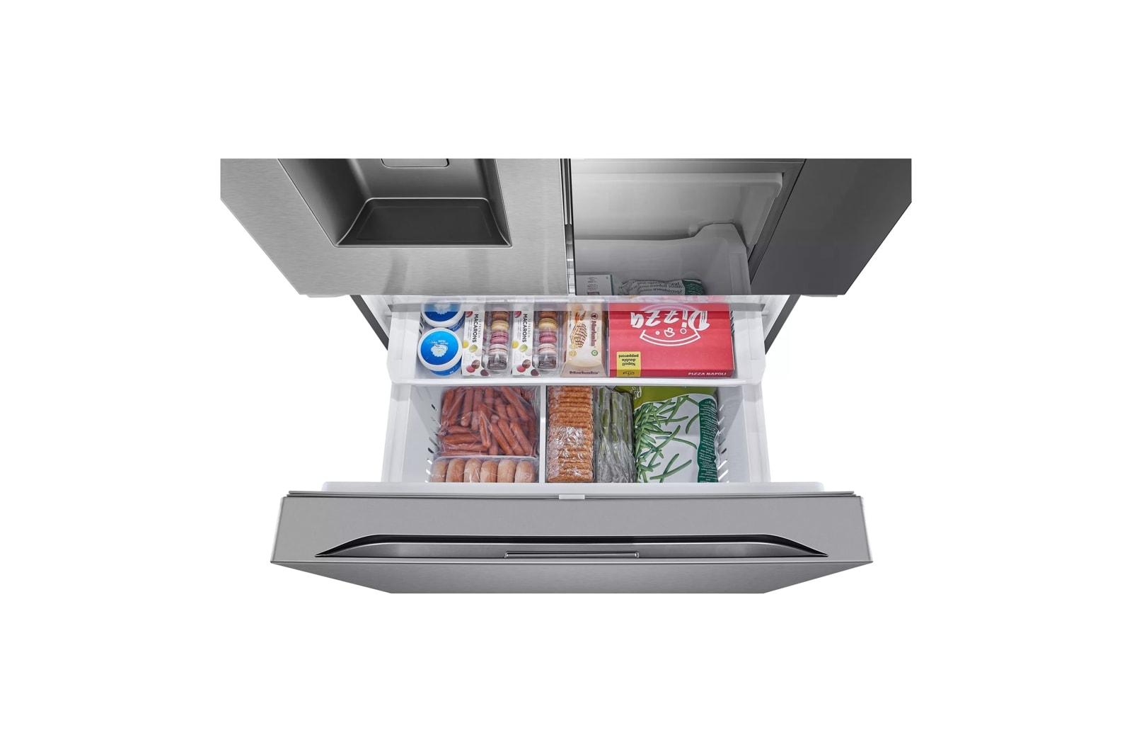 Lg LRYKS3106S 31 Cu. Ft. Smart Standard-Depth Max™ French Door Refrigerator With Four Types Of Ice And Mirror Instaview®