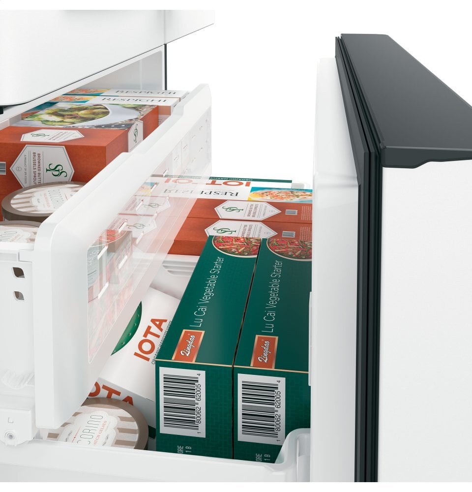 Cafe CYE22TP4MW2 Café Energy Star® 22.1 Cu. Ft. Smart Counter-Depth French-Door Refrigerator With Hot Water Dispenser