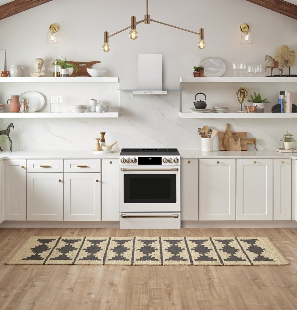 Cafe CES700P4MW2 Café 30" Smart Slide-In, Front-Control, Radiant And Convection Range