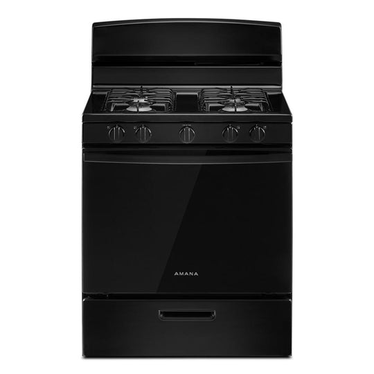 Amana AGR4203MNB Amana® 30-Inch Gas Range With Easy-Clean Glass Door