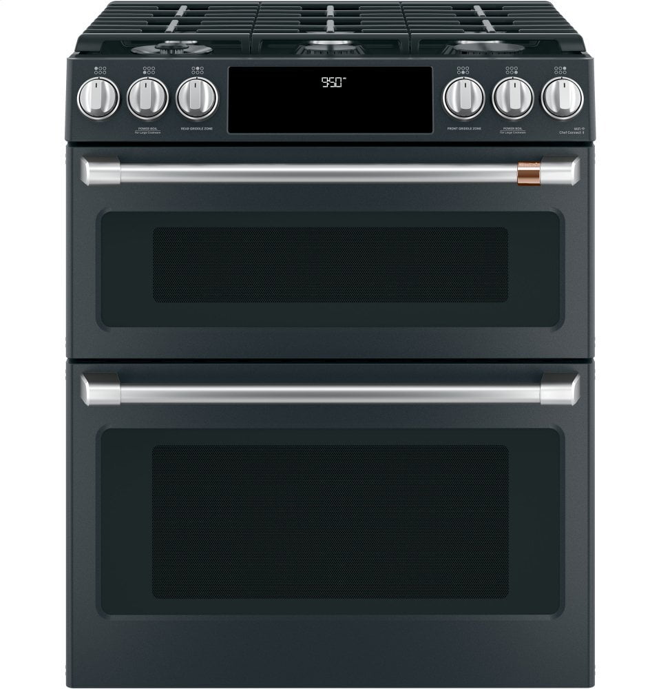 Cafe C2S950P3MD1 Café 30" Smart Slide-In, Front-Control, Dual-Fuel, Double-Oven Range With Convection