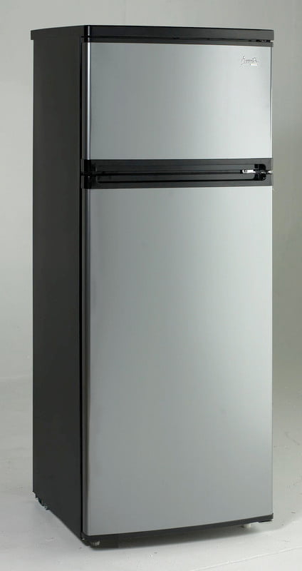 Avanti RA7316PST 7.4 Cf Two Door Apartment Size Refrigerator - Black W/Platinum Finish