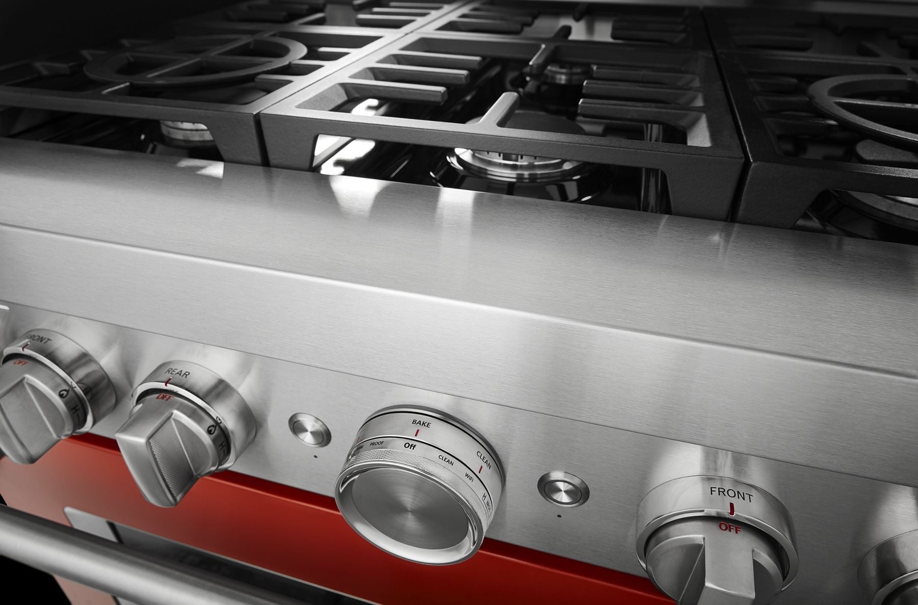 Kitchenaid KFDC506JSC Kitchenaid® 36'' Smart Commercial-Style Dual Fuel Range With 6 Burners - Scorched Orange