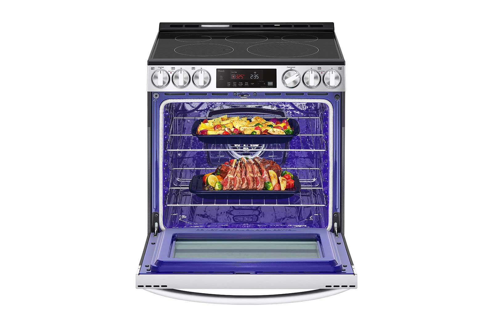Lg LSEL6333F 6.3 Cu Ft. Smart Wi-Fi Enabled Fan Convection Electric Slide-In Range With Air Fry & Easyclean®