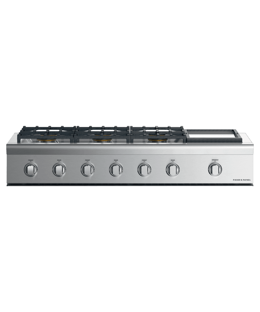 Fisher & Paykel CPV2486GDLN Gas Rangetop, 48", Griddle, Lpg
