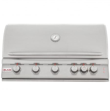 Blaze Grills BLZ5LTE2LP Blaze 40 Inch 5-Burner Lte Gas Grill With Rear Burner And Built-In Lighting System, With Fuel Type - Propane