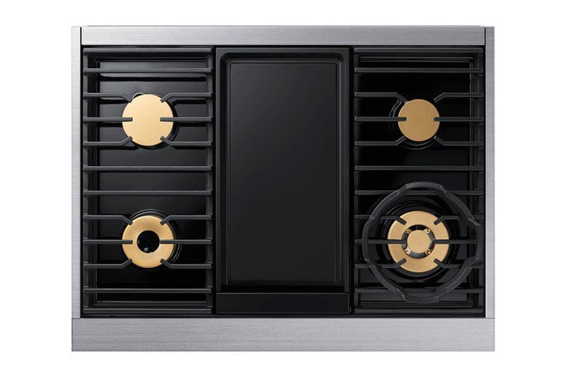 Dacor DOP36M94DLS 36" Pro Dual-Fuel Steam Range, Silver Stainless Steel, Natural Gas