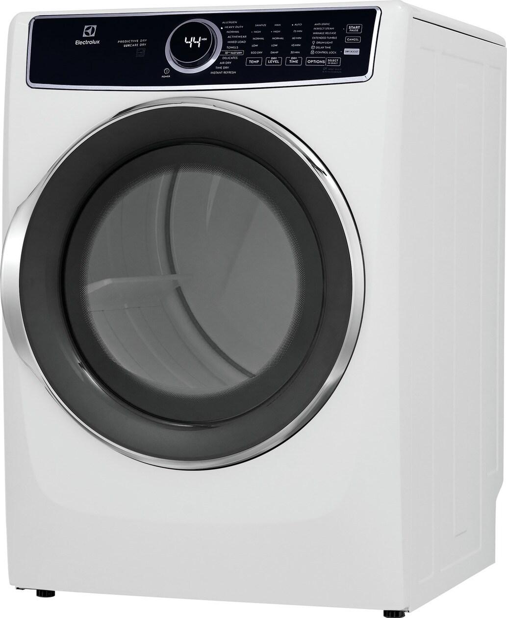 Electrolux ELFG7637BW Electrolux Front Load Perfect Steam™ Gas Dryer With Luxcare® Dry And Instant Refresh ™ 8.0 Cu. Ft.