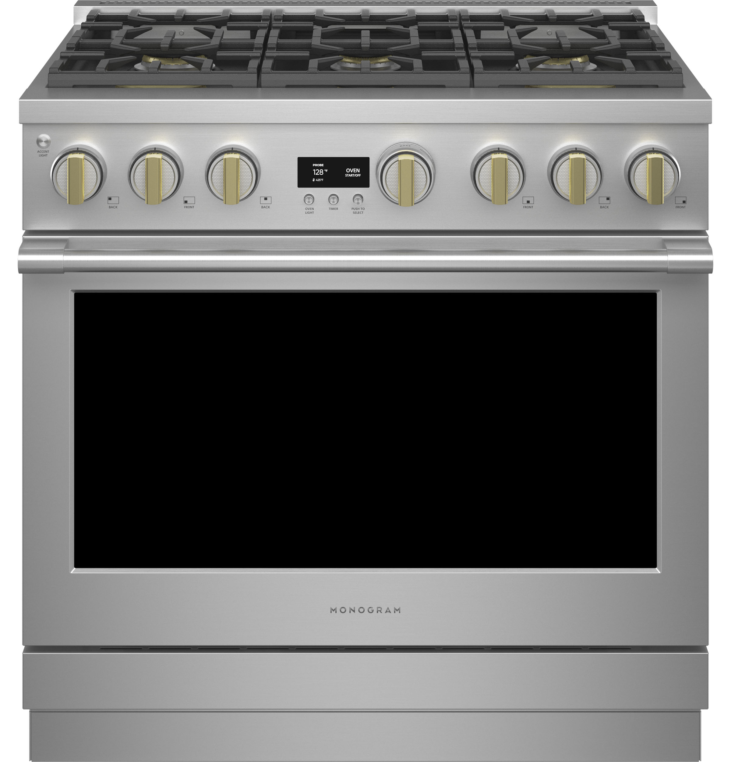 Monogram ZDP366NTSS Monogram 36" Dual-Fuel Professional Range With 6 Burners (Natural Gas)