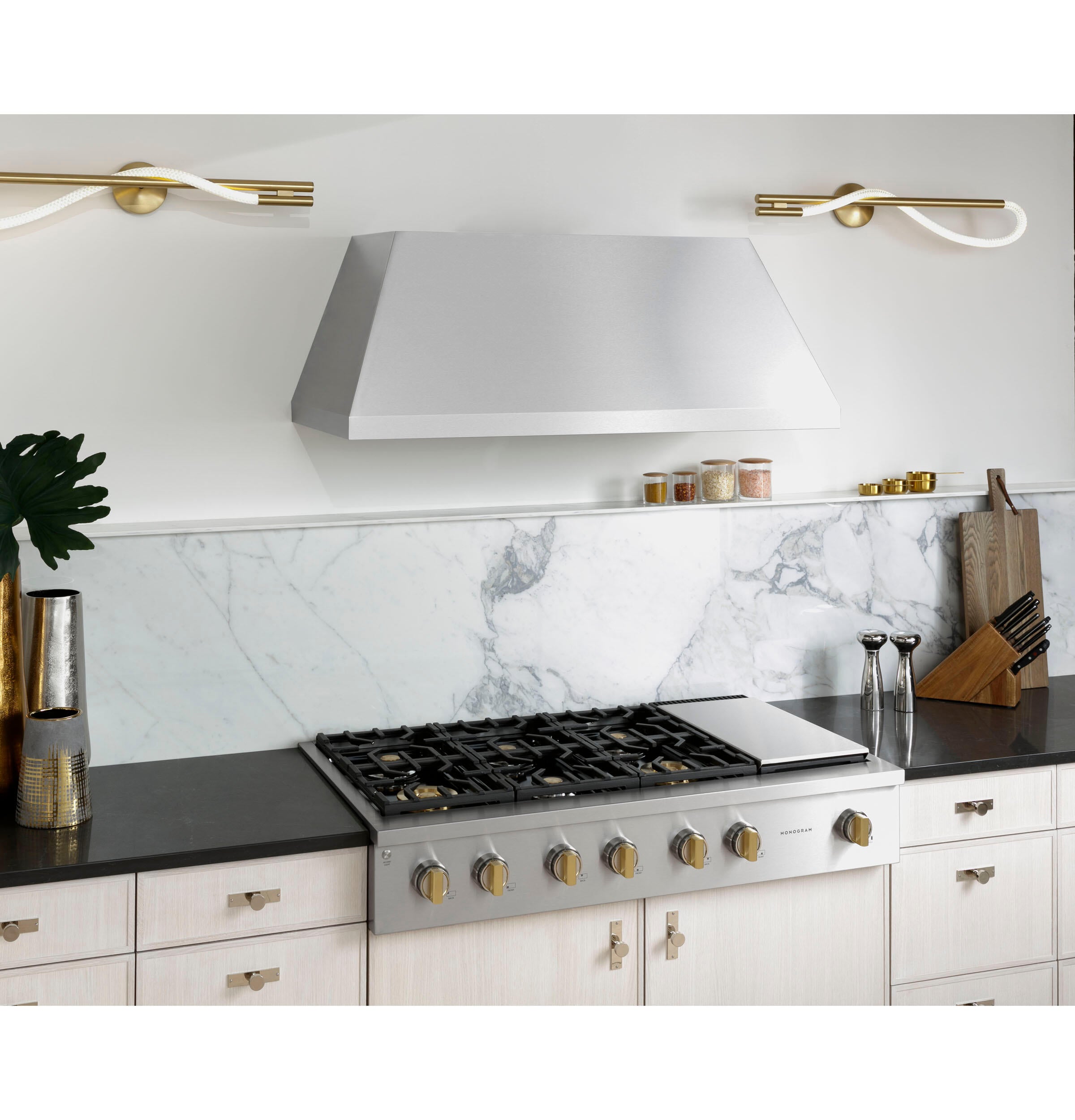 Monogram ZVW1480SPSS Monogram 48" Stainless Steel Professional Hood With Quietboost™ Blower