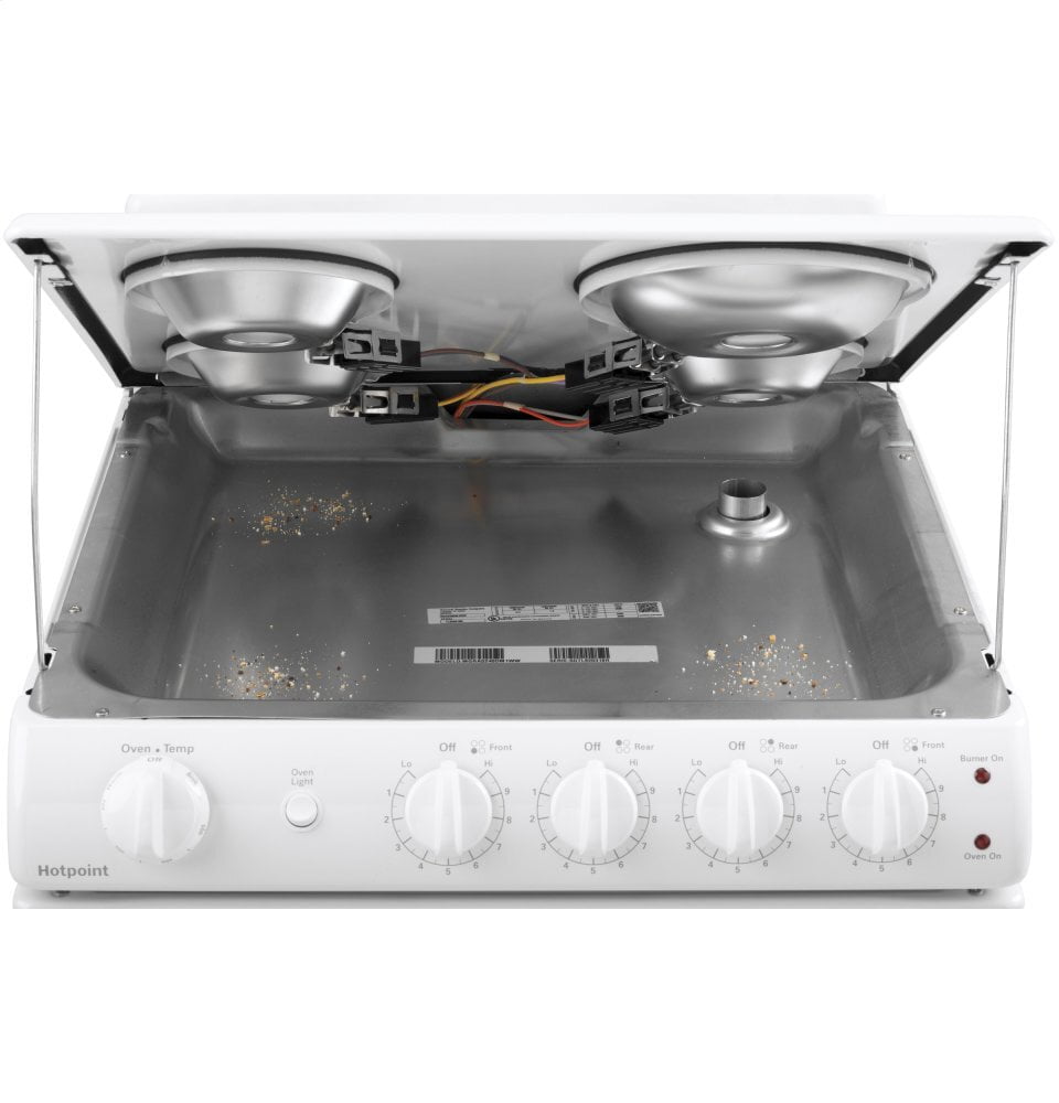 Hotpoint RAS240DMWW Hotpoint® 24" Electric Free-Standing Front-Control Range