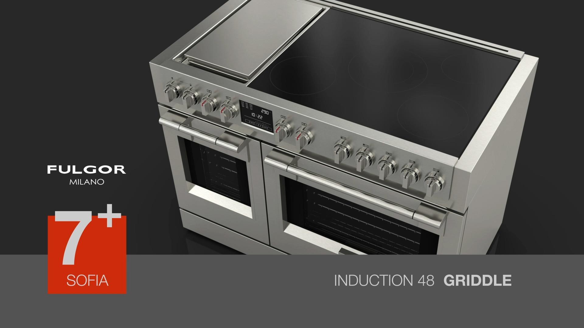 Fulgor Milano F6PIR485GS1 Sofia 48 Pro Induction Range With Griddle