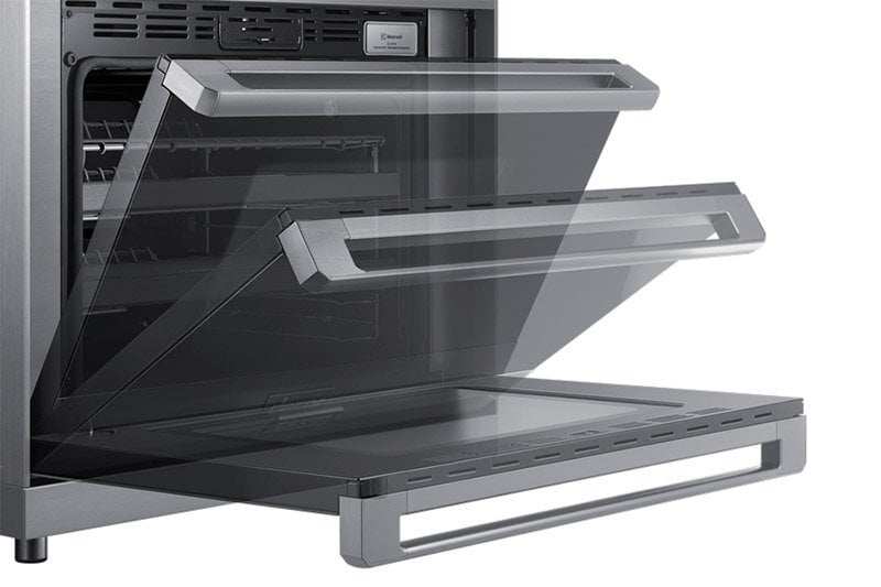 Dacor DOP36M94DHM 36" Pro Dual-Fuel Steam Range, Graphite Stainless Steel, Natural Gas/High Altitude