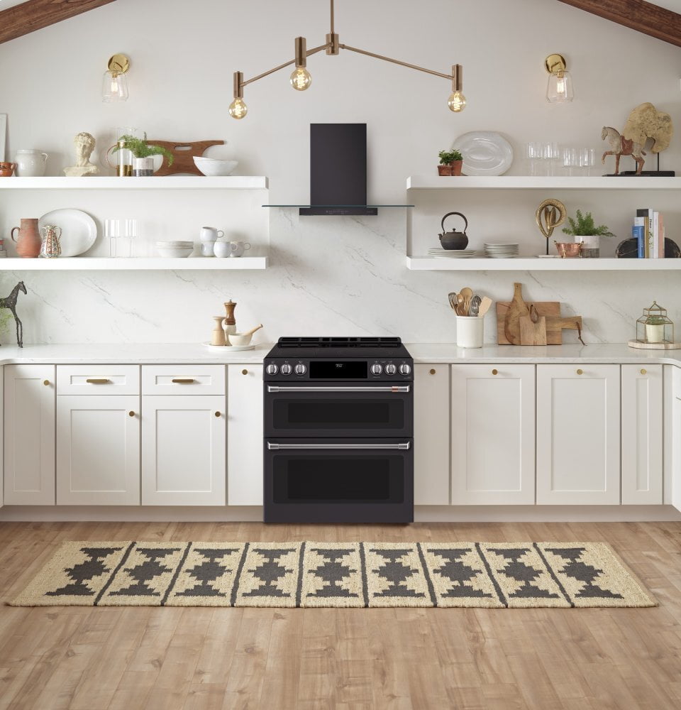 Cafe CHS950P3MD1 Café 30" Smart Slide-In, Front-Control, Induction And Convection Double-Oven Range