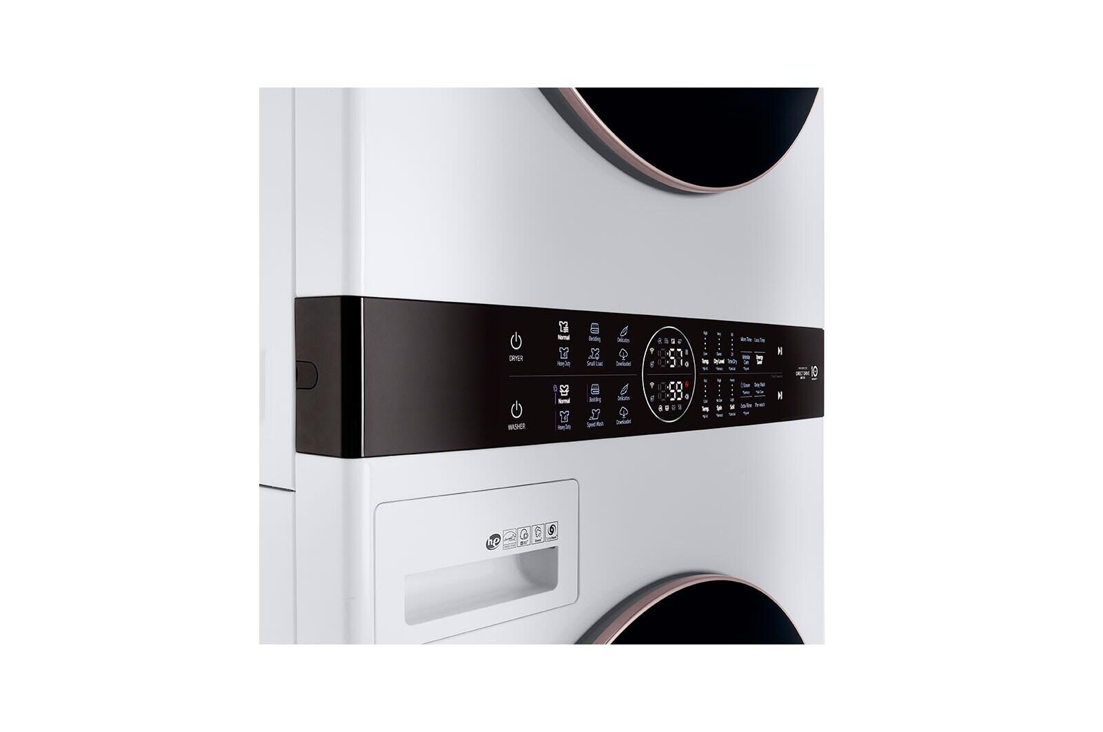 Lg WKG101HWA Single Unit Front Load Lg Washtower™ With Center Control™ 4.5 Cu. Ft. Washer And 7.4 Cu. Ft. Gas Dryer