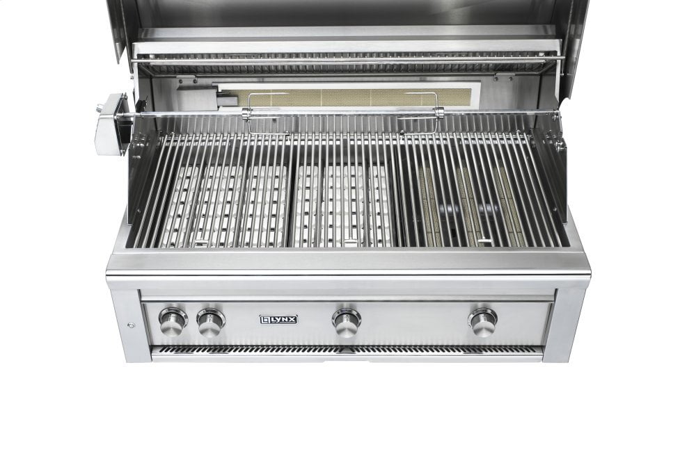 Lynx L42TRFNG 42" Lynx Professional Freestanding Grill With 1 Trident And 2 Ceramic Burners And Rotisserie, Ng
