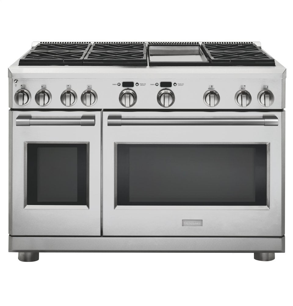 Monogram ZGP486LDNSS Monogram 48" All Gas Professional Range With 6 Burners And Griddle (Liquid Propane)
