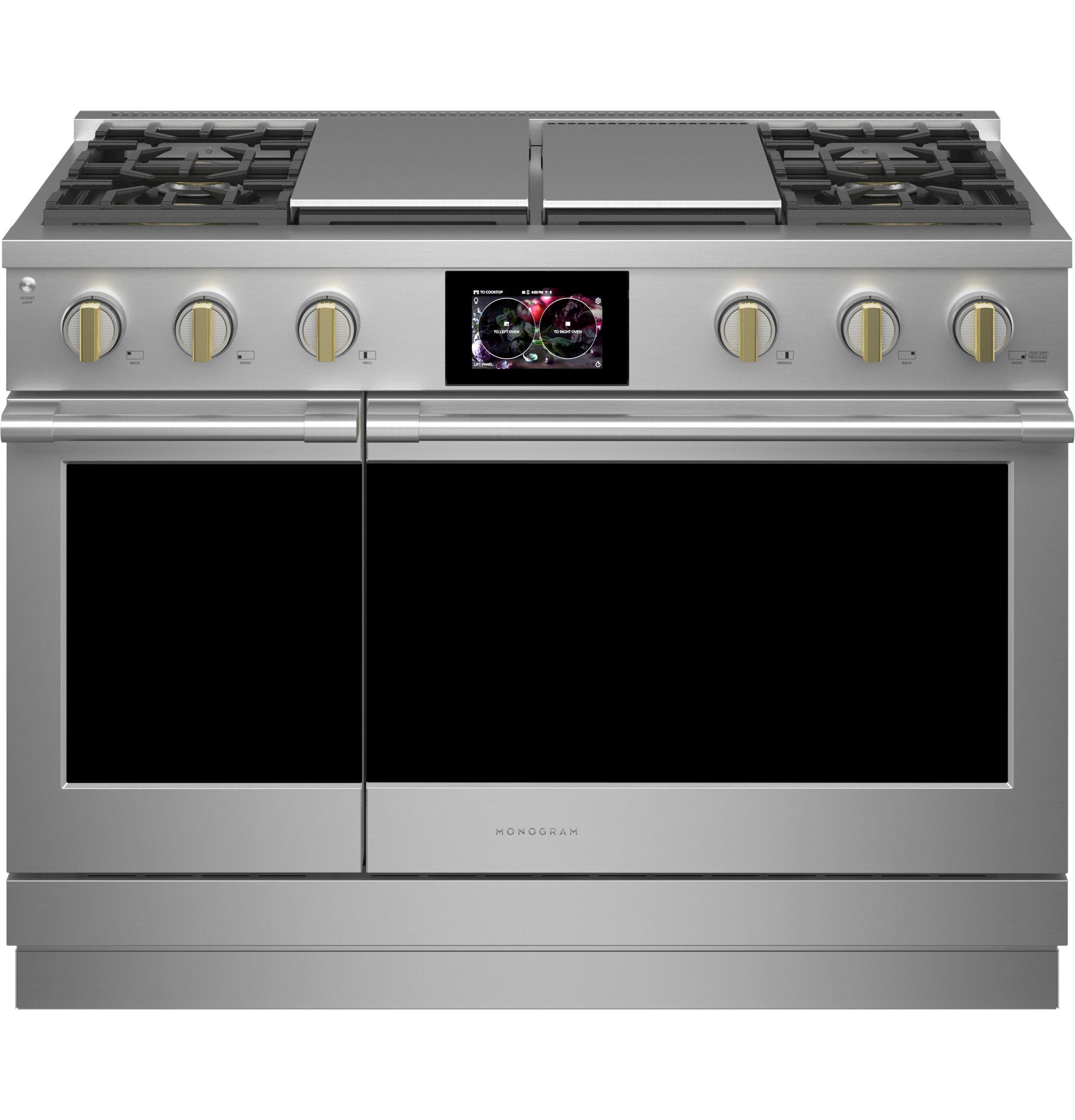 Monogram ZDP484NGTSS Monogram 48" Dual-Fuel Professional Range With 4 Burners, Grill, And Griddle