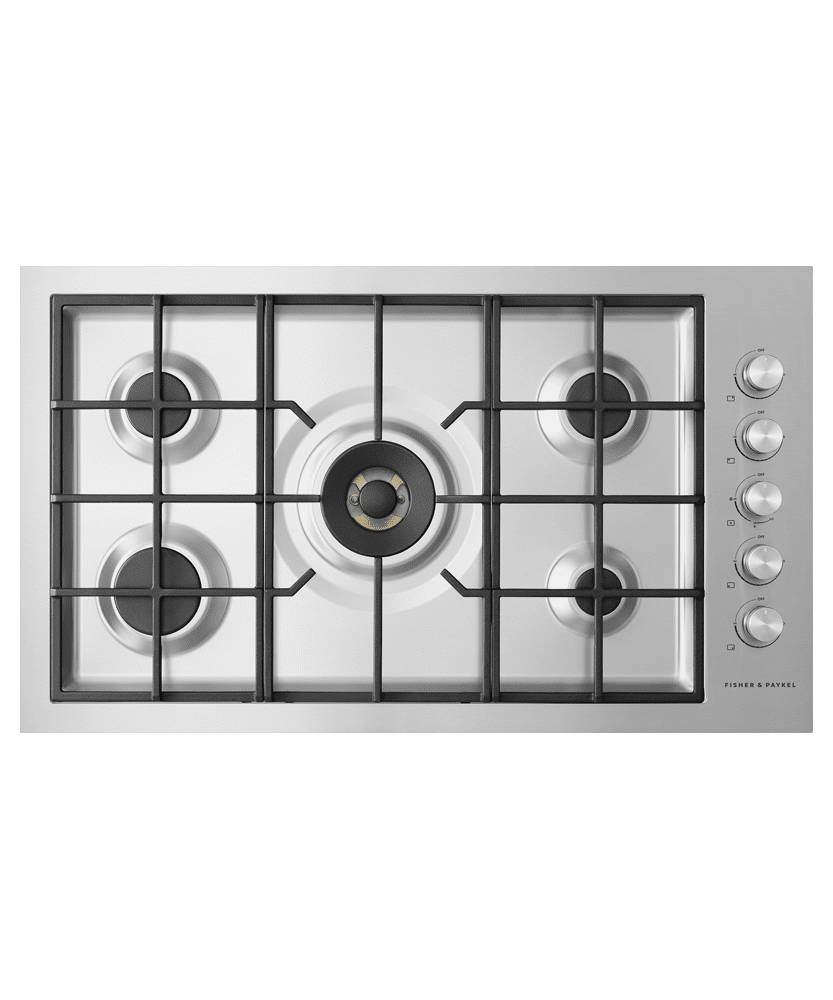 Fisher & Paykel CG365DLPRX2N Gas On Steel Cooktop, 36