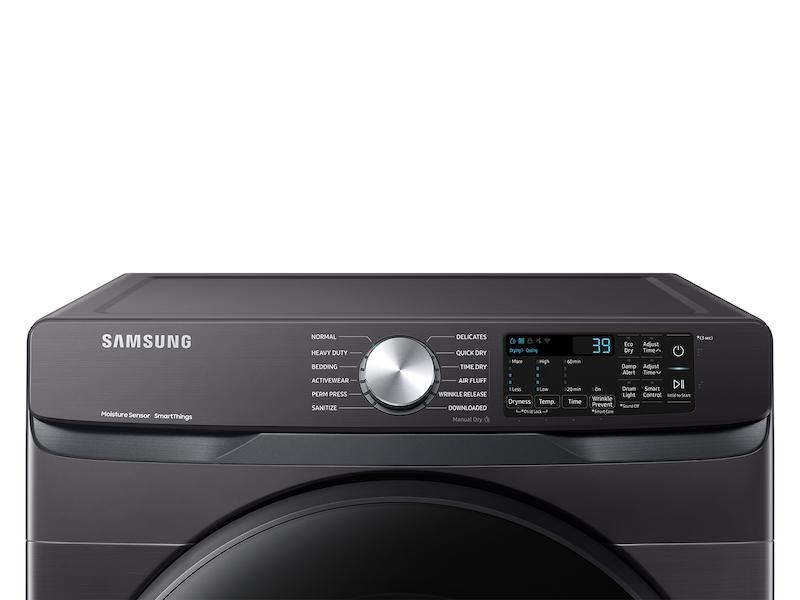 Samsung DVG51CG8000V 7.5 Cu. Ft. Smart Gas Dryer With Sensor Dry In Brushed Black