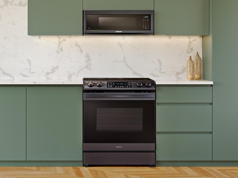 Samsung NE63B8611SG 6.3 Cu. Ft. Smart Instant Heat Induction Slide-In Range With Air Fry & Convection+ In Black Stainless Steel