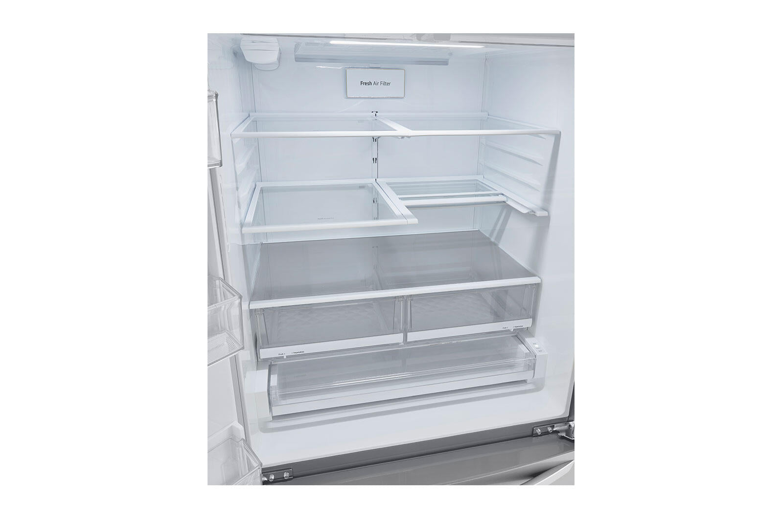 Lg LRMXC2206S 22 Cu Ft. Smart Counter Depth Double Freezer Refrigerator With Craft Ice™