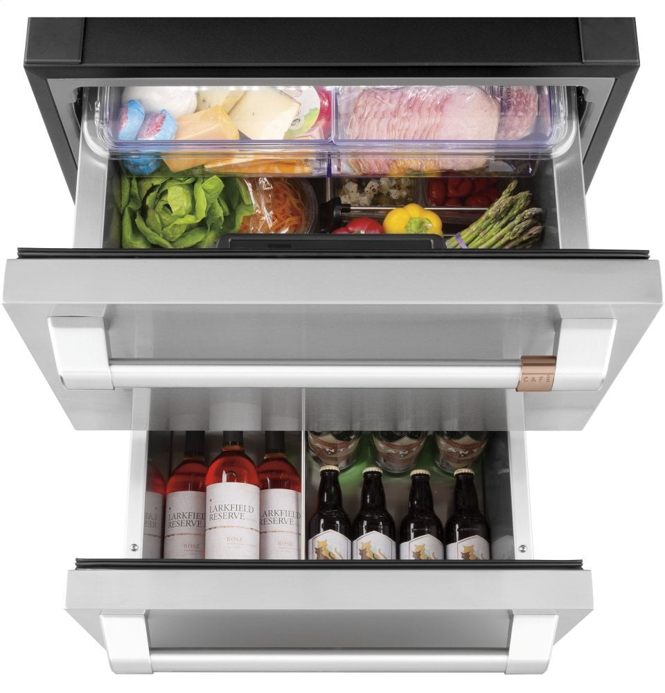 Cafe CDE06RP2NS1 Café 5.7 Cu. Ft. Built-In Dual-Drawer Refrigerator