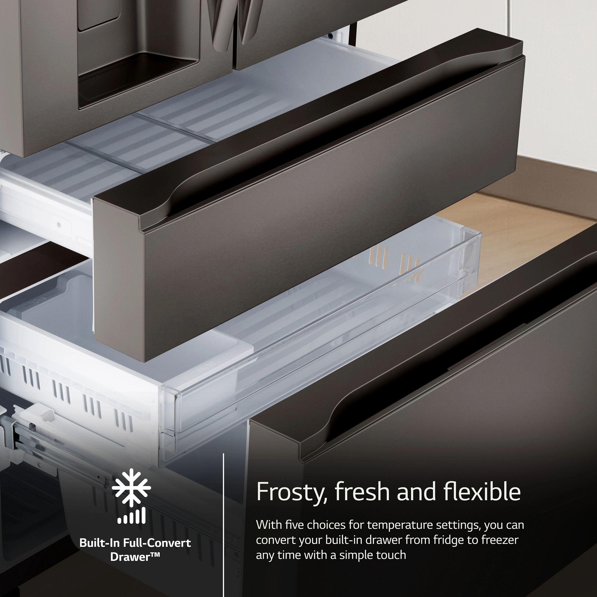 Lg LF29H8330D 29 Cu. Ft. Smart Standard-Depth Max™ 4-Door French Door Refrigerator With Full-Convert Drawer™