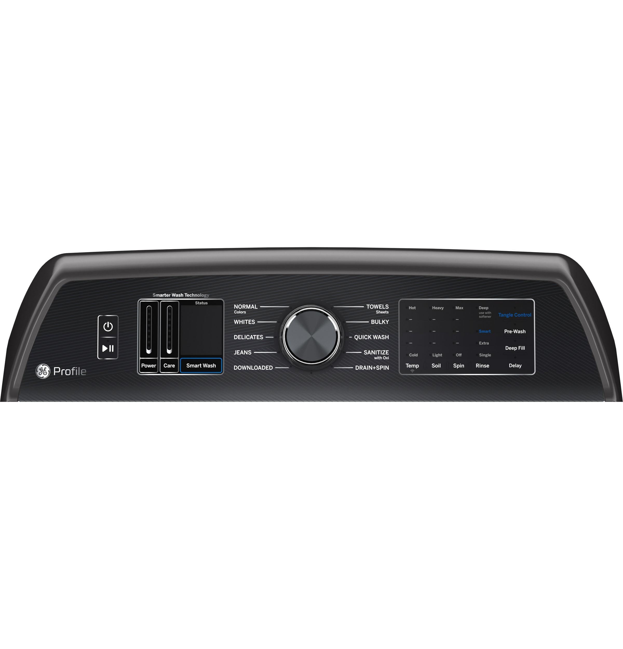 Ge Appliances PTW705BPTDG Ge Profile™ 5.3 Cu. Ft. Capacity Washer With Smarter Wash Technology And Flexdispense™