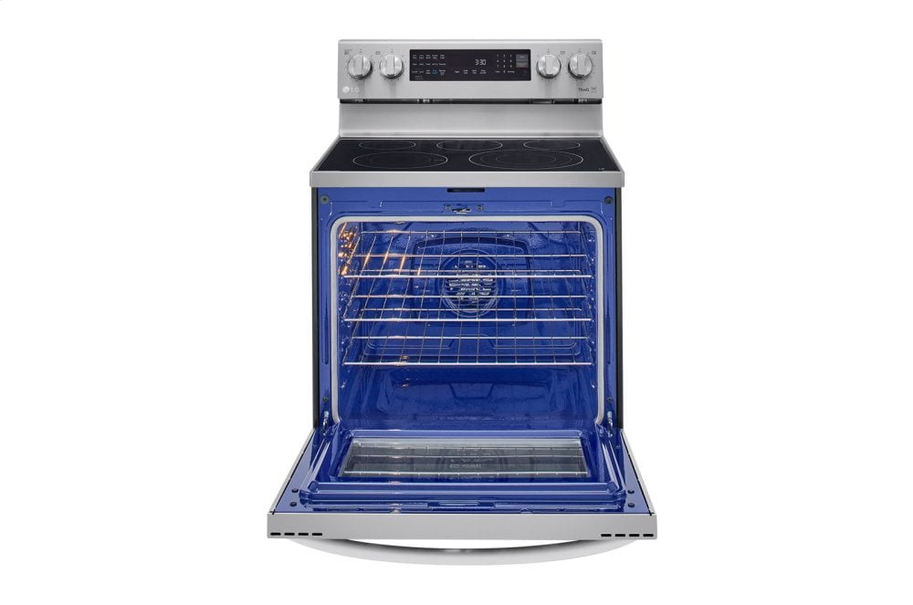 Lg LREL6325F 6.3 Cu Ft. Smart Wi-Fi Enabled True Convection Instaview® Electric Range With Air Fry