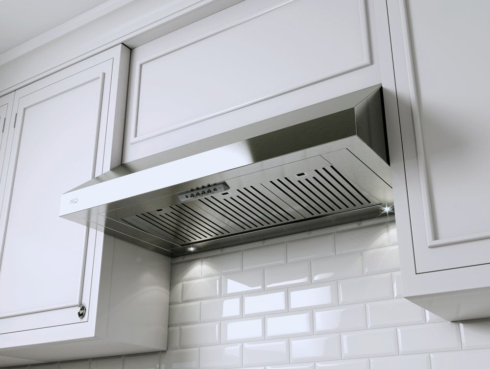 Xo Appliance XOT36S 600 Cfm 36" Under Cabinet Italian Made Pro Style Hood Stainless