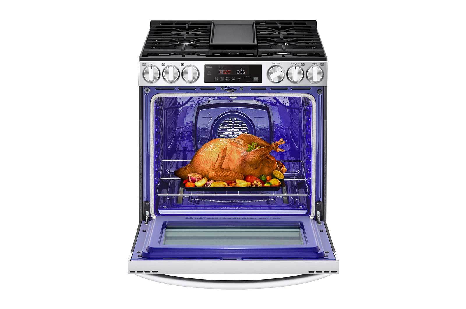 Lg LSGL5833F 5.8 Cu Ft. Smart Wi-Fi Enabled Fan Convection Gas Slide-In Range With Air Fry & Easyclean®