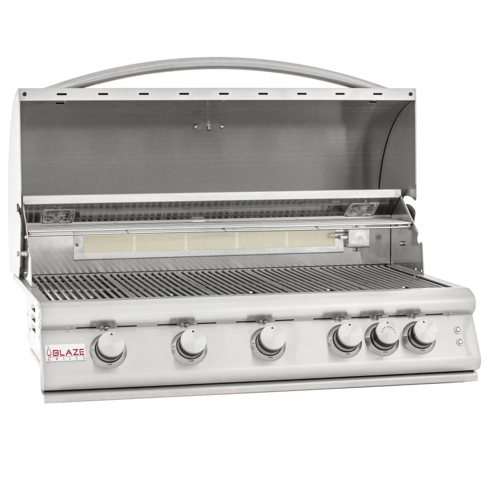 Blaze Grills BLZ5LTE2LP Blaze 40 Inch 5-Burner Lte Gas Grill With Rear Burner And Built-In Lighting System, With Fuel Type - Propane