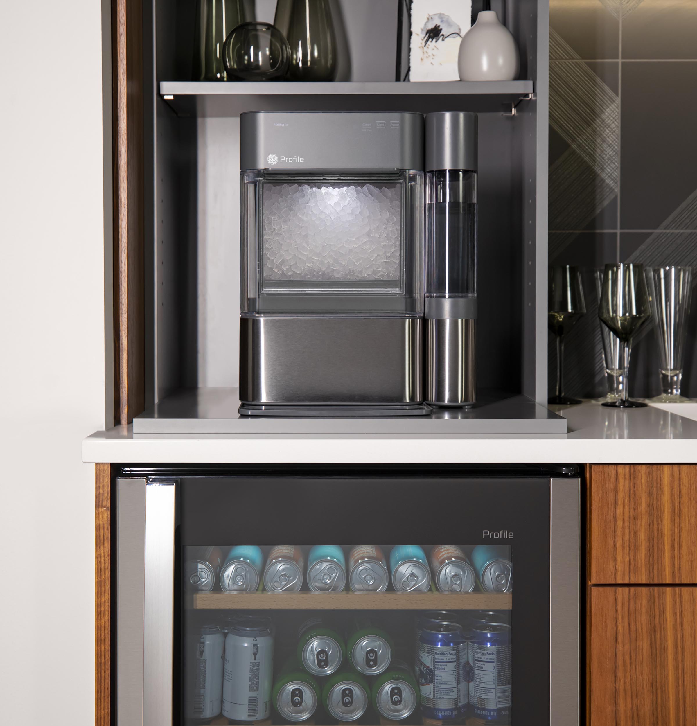 Ge Appliances XPIO13SCSS Ge Profile™ Opal™ 2.0 Nugget Ice Maker With Side Tank