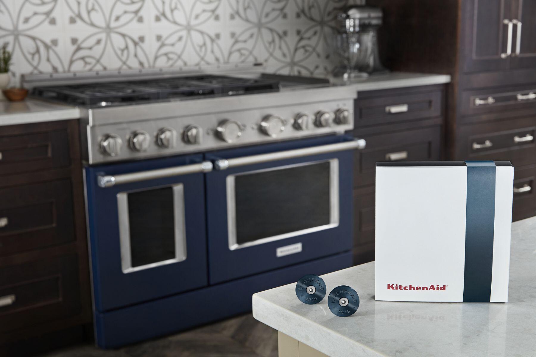 Kitchenaid W11368841DD Kitchenaid® Commercial-Style Range Handle Medallion Kit - Dark Blue