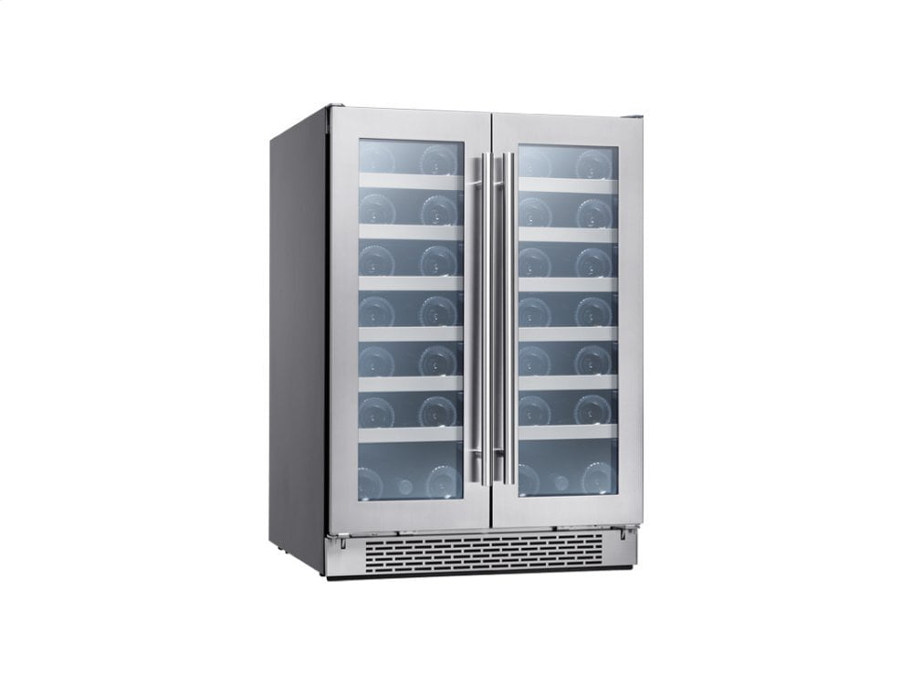Zephyr PRW24C32BG 24" French Door Dual Zone Wine Cooler