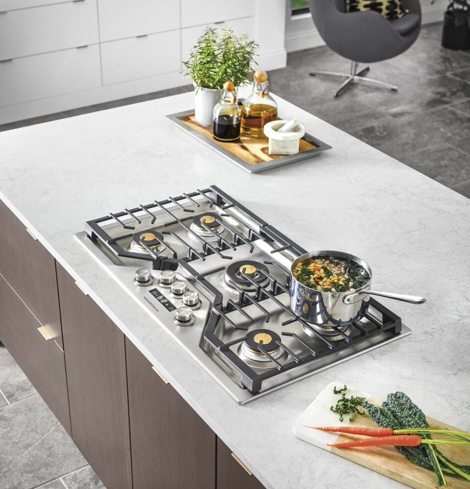 Monogram ZGU36ESLSS Monogram 36" Smart Deep-Recessed Gas Cooktop (Natural Gas)
