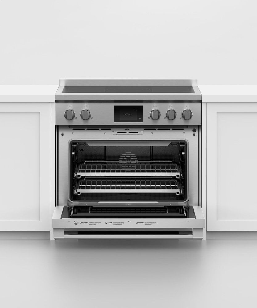 Fisher & Paykel RIV3365 Induction Range, 36", 5 Zones With Smartzone, Self-Cleaning