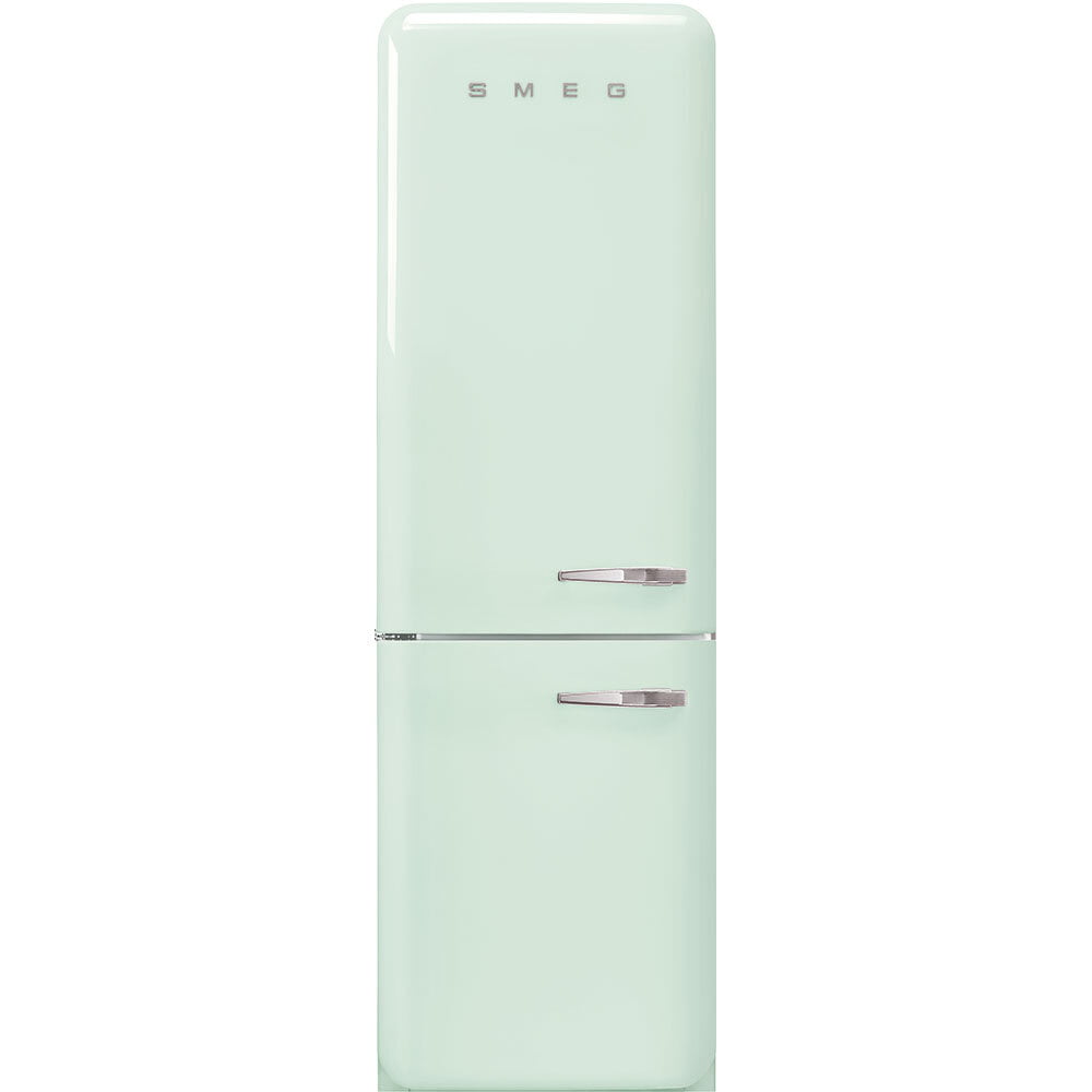 Smeg FAB32ULPG3 '50S Style No Frost' Fridge-Freezer, Pastel Green, Left Hand Hinge, 60 Cm (Approx 24