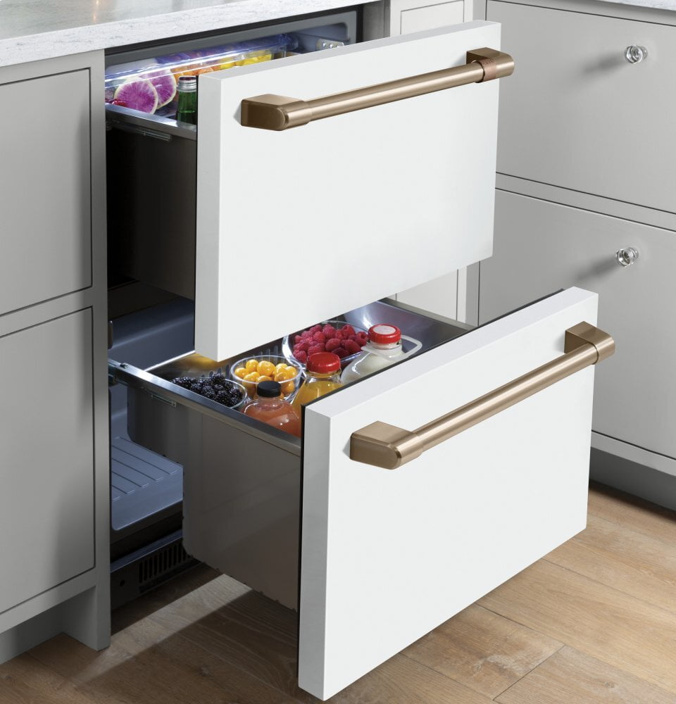 Cafe CDE06RP4NW2 Café 5.7 Cu. Ft. Built-In Dual-Drawer Refrigerator
