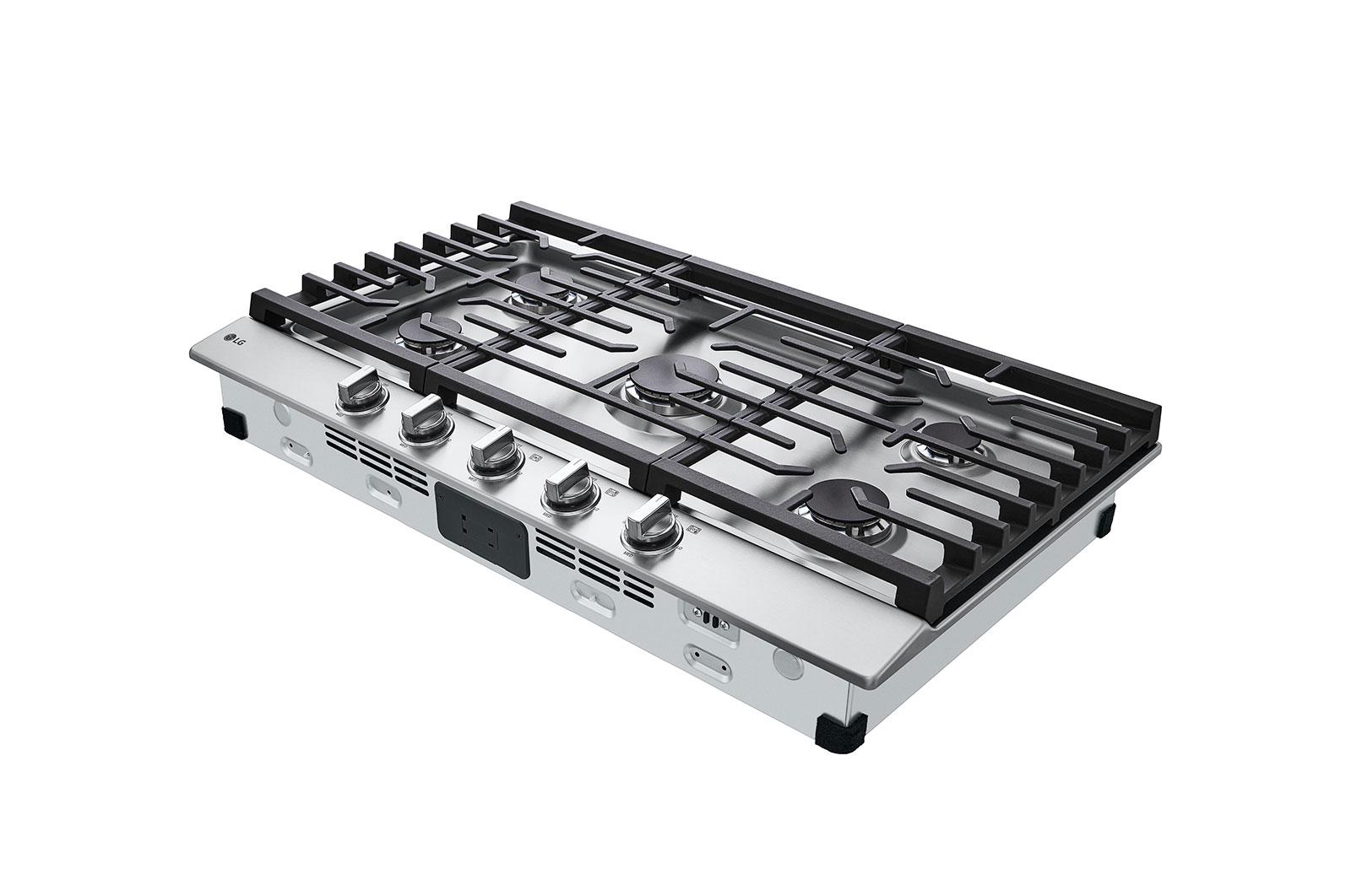 Lg CBGJ3623S 36" Gas Cooktop With Ultraheat™ 20K Btu Burner