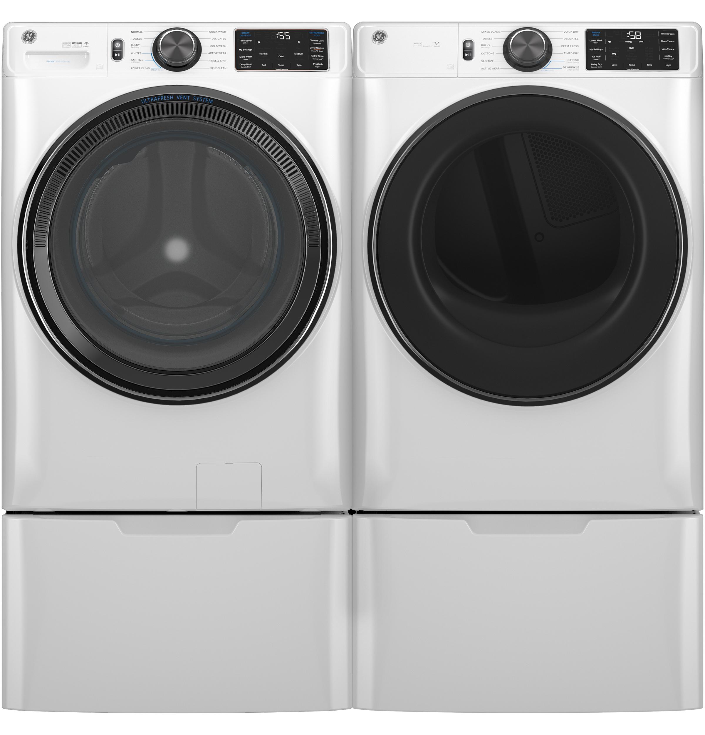 Ge Appliances GFD65GSSVWW Ge® 7.8 Cu. Ft. Capacity Smart Front Load Gas Dryer With Steam And Sanitize Cycle
