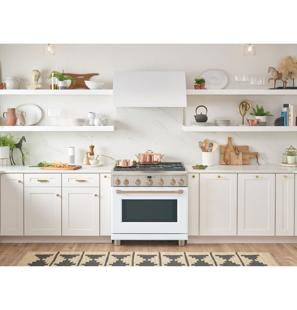 Cafe C2Y366P4MW2 Café 36" Dual-Fuel Professional Range With 6 Burners (Natural Gas)