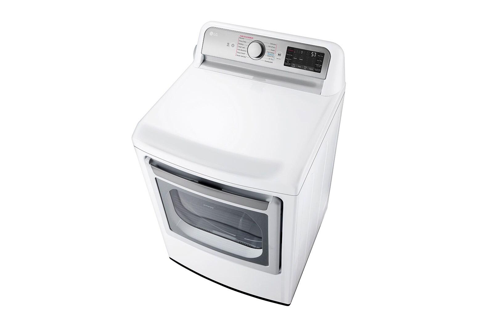 Lg DLGX7901WE 7.3 Cu. Ft. Ultra Large Capacity Smart Wi-Fi Enabled Rear Control Gas Dryer With Turbosteam™