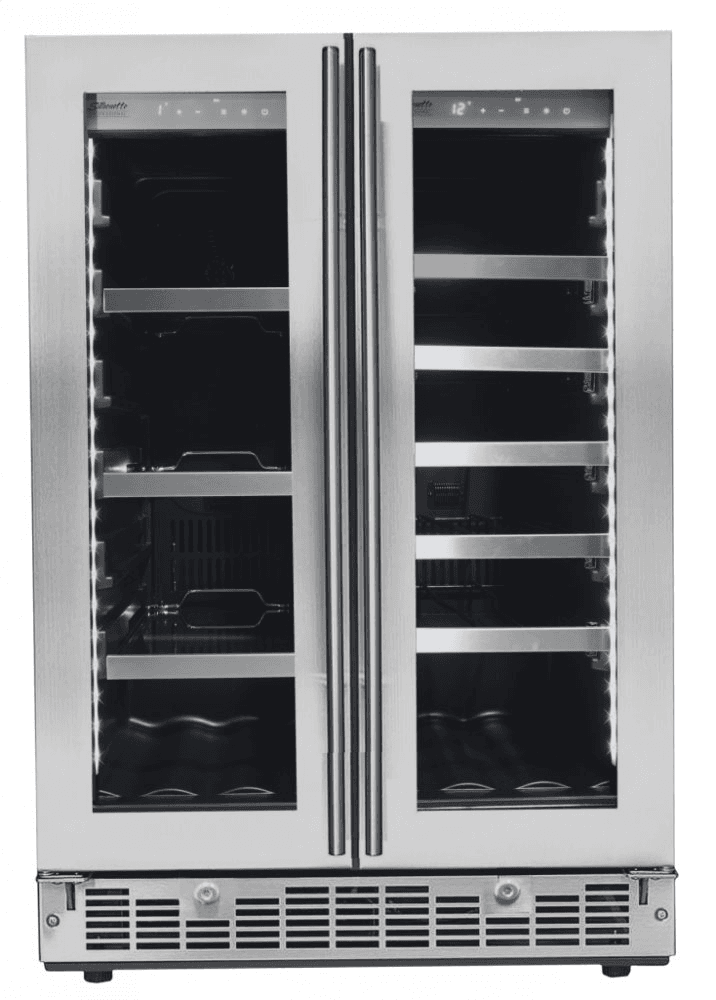 Silhouette SPRBC047D1SS Lorraine 24" French Door Beverage Center