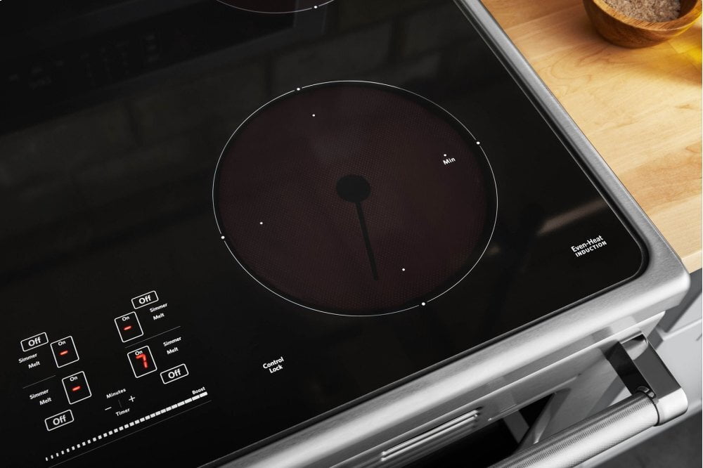 Kitchenaid KFID500ESS 30-Inch 4-Element Induction Double Oven Convection Range - Stainless Steel